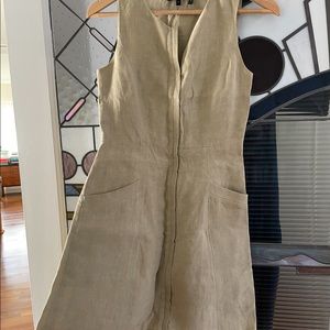 Theory Linen Sleeveless Dress Size 0